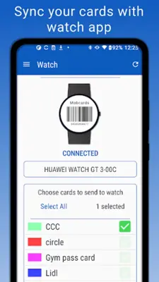 Mobcards android App screenshot 1